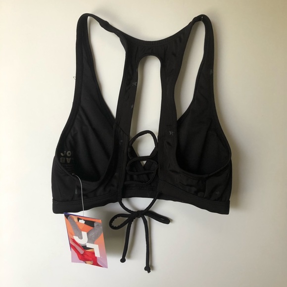 NWT joy lab black star t back bathing suit top - Picture 4 of 5